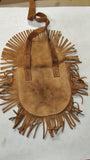 Zara Y2K Suede Fringed Bohemian Shoulder Purse Festival Brown