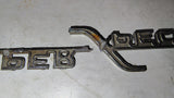 Vintage OEM Dodge Camper Special Truck Fender Emblems Badge Pair 1969-1971