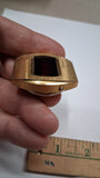Vintage 1970s Litronix Gold Tone Red LED Digital Watch Head Untested 040489 USA