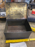 Vintage Manila Sticks Wooden Cigar Tin Box Collectible Tobacco Humidor Teens!