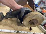 vtg Keystone Iron City hand-crank bench grinder Pittsburgh Pa Tools Collectible!