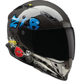 Nemesis Distro Helmet XL Z1r Full Face Grey Factory Custom FF Sun Visor Built in