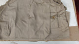Vintage Saf-T-Bak Style N712 British Tan Fishing Vest Large USA