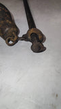Antique Cast Iron Steelyard Hanging Balance Beam Farm Scale 3-Hook Counterweight