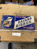 5 cent Havana Ribbon Cigar 8x18 Metal Sign - Vintage Advertising Tobacco Collect