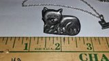 Vintage 1980s/1990s Matte Pewter Interactive Novelty Jewelry Estate Bundle