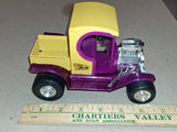 Vtg 1970s Tonka Hot Hauler Yellow Purple Metal Flake Hot Rod Truck Decals! Nice!
