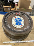 Vintage Pabst Blue Ribbon Beer  Barrel Keg Sign -Breweriana Advertising Man Cave