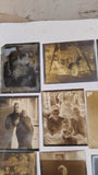 Antique Glass Plate Negatives Lot Vintage Family Portraits Ephemera 1920s