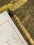 Vintage Gold? Plated? Retractable Fountain Dip Pen Victorian Antique Nib Retract
