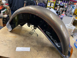 OEM Front Fender Harley Heritage Softail Smokey Gold Black W trim Emblems Light