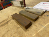 3 Water Sharpening Stones lot Knife blade Hand held Vtg Watchmaker tools