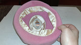 Vintage Borsalino Qualita Suprema Pink Felt Pillbox Hat Miss Alice Italia