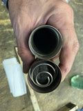20's Vintage Metal Flashlight Large lens Torch brass chrome Tiger Head Fly Eagle