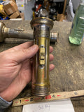 20's Vtg Brass Chrome Flashlight Slide Switch Hook Home Decor Sol ray camping