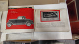 Vintage Auto Brochure & Magazine Lot 1934-'51 Willys Studebaker Plymouth Cushman