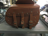 UNIK BROWN COWHIDE SADDLEBAGS 009500