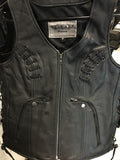 LADIES PREMIUM LEATHER VEST 006000