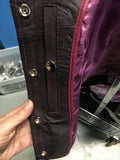 LADIES PURPLE LAMBSKIN VEST 004800