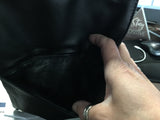 LADIES COWHIDE 8"X 5" PINK TRIBAL HEART CLIP BAG 001400