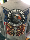 LONG SLEEVE GREY 2ND AMENDMENT SHIRT 00600