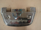 Harley Script Logo Passenger Footboard Cover Chrome Heritage Touring Glide FLH