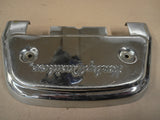 Harley Script Logo Passenger Footboard Cover Chrome Heritage Touring Glide FLH