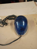 Vtg 1970's Federal Signal Co Blue Teardrop Rotating Emergency Beacon Light Works