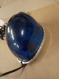 Vtg 1970's Federal Signal Co Blue Teardrop Rotating Emergency Beacon Light Works
