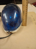 Vtg 1970's Federal Signal Co Blue Teardrop Rotating Emergency Beacon Light Works