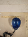 Vtg 1970's Federal Signal Co Blue Teardrop Rotating Emergency Beacon Light Works