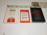 Vintage 1979 Zippo Slim Lighter Process 9 One Eight Seven Inc UNFIRED Mint Box