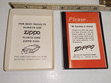 Vintage 1979 Zippo Slim Lighter Process 9 One Eight Seven Inc UNFIRED Mint Box
