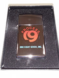 Vintage 1979 Zippo Slim Lighter Process 9 One Eight Seven Inc UNFIRED Mint Box