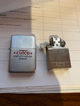 Vtg 1950 Zippo Lighter Cutco Knives Cutlery Striped Orig Box unfired Minty Rare!