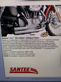 HARLEY SPORTSTER SANTEE EXHAUST PIPES 2.5" 50 CAL. 'SNUB NOSE'  883 1200 2004^