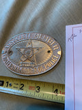 Vintage Associate Member Fraternal Order of Police License Plate Topper FOP