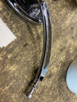 Chrome custom Mirrors Wing Pair Harley Custom Chopper milled look