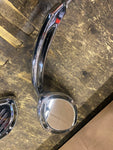Chrome custom Mirrors Wing Pair Harley Custom Chopper milled look