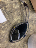 Chrome custom Mirrors Wing Pair Harley Custom Chopper milled look
