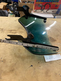 Memphis Shades Windshield Blue trim Motorcycle mep501 Quick Detach honda kawasak