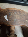 Antique Wooden Hat Stretcher Block Millinery Tool Vtg Derby Fedora Jack Block