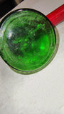 Vtg 1950s Hudson Nebu-Lizor Sprayer Hand Pump Green Glass Bottle