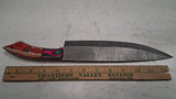 4 Pc Damascus Steel Kitchen Chef Knife Set Mosaic Pins Wood Handle Full Tang