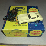 Aurora T-Jet 1963 Corvette Split-Window Butter Yellow & Bonus AFX Part Chassis