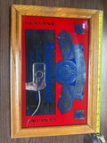 vintage Budweiser "King of Beers" framed bar mirror