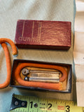 Unfired Vintage Dunhill Windproof Sterling Silver Lighter Case Box Manual USA!