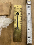 Brass Mainspring Gauge Watchmakers Dennison Mosley 2 Sided USA Vtg tool Watch re