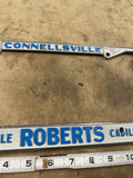 Vtg Metal Connellsville Motor Sales PA Dealer License Plate Frame Auto Truck Tag