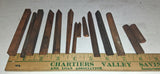 Lot of 13 Vintage Machinist Abrasive Slip Stones Oilstone Files Sharpening Hones